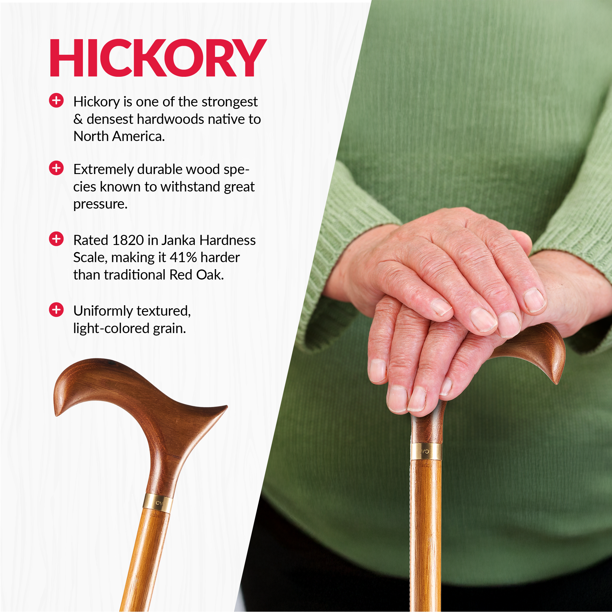 Derby Style Cane - Gunstock Brown