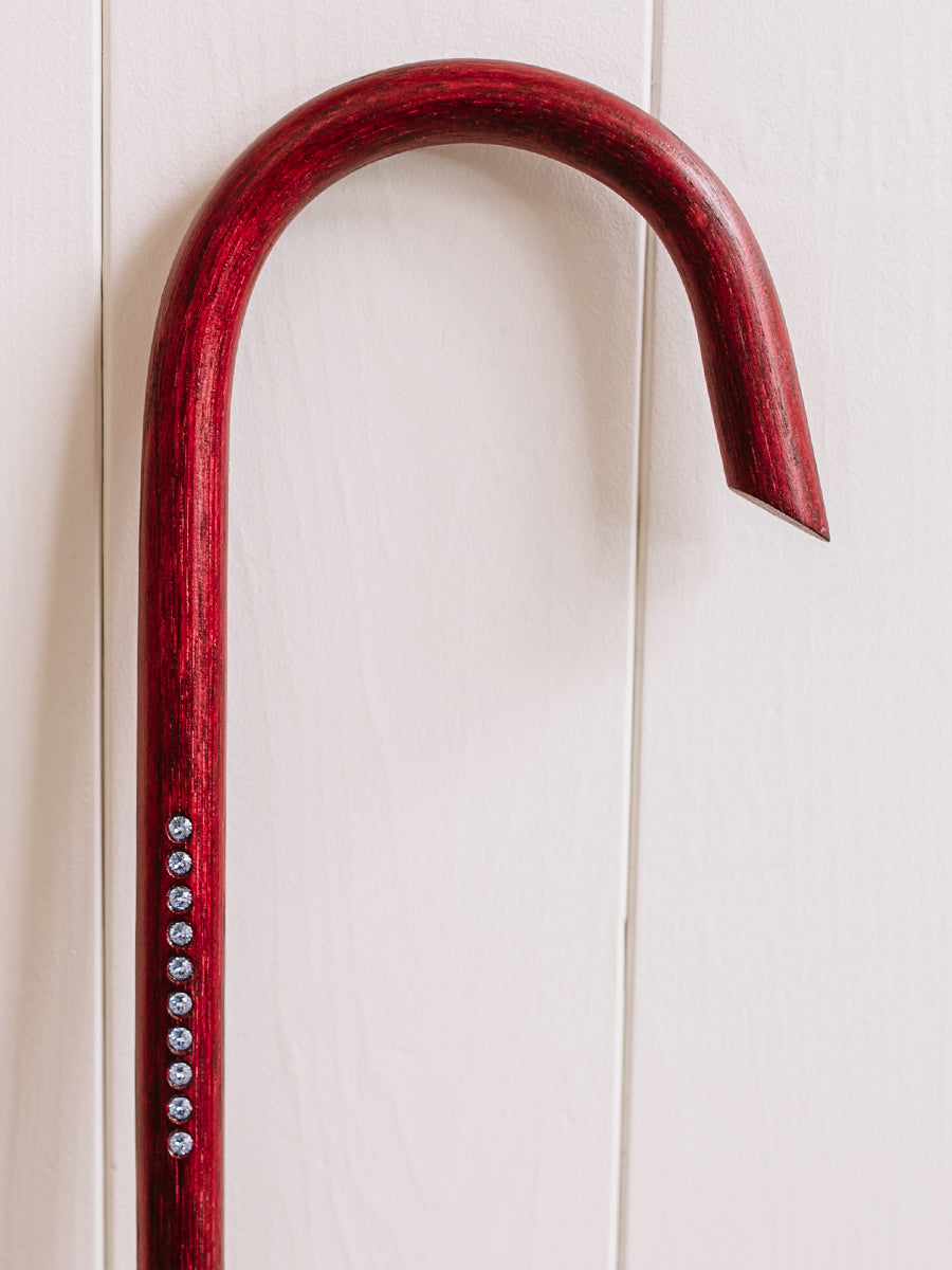 The Refined – Crimson Hickory with Light Sapphire Swarovski® Crystals