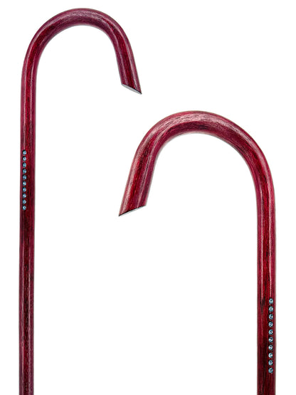 The Refined – Crimson Hickory with Light Sapphire Swarovski® Crystals