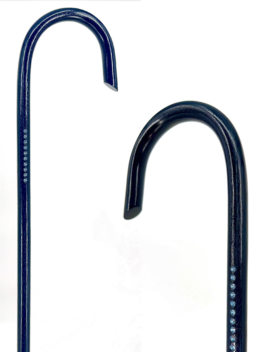 The Refined – Navy Hickory with Light Sapphire Swarovski® Crystals