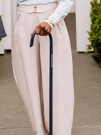 The Refined – Navy Hickory with Light Sapphire Swarovski® Crystals