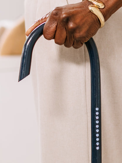 The Refined – Navy Hickory with Light Sapphire Swarovski® Crystals