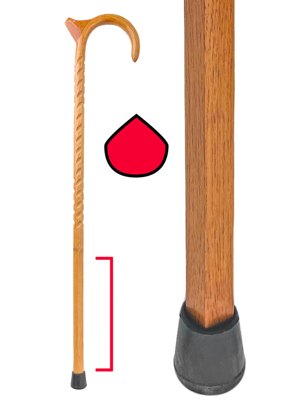 Striking edge-Inside bottom of shaft